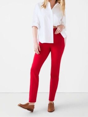 NWT Spanx On-the-Go Ankle Slim Straight Pant 20365R size Small in Red